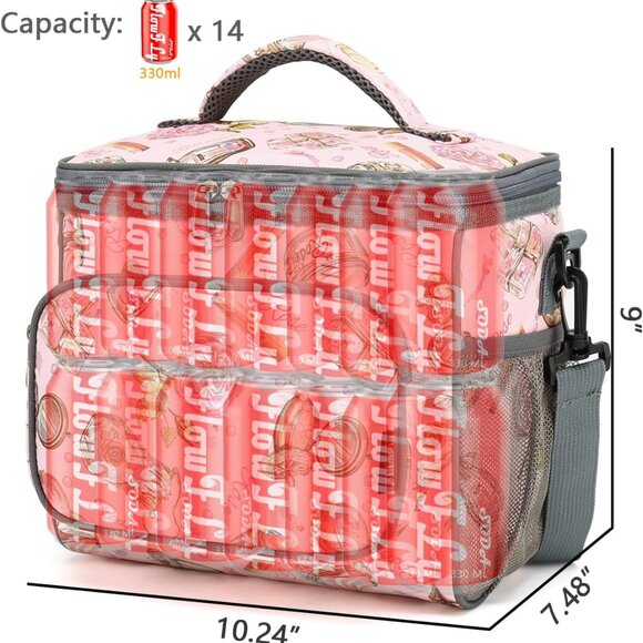 Insulated Reusable Lunch Bag Adult Large Lunch Box for Women and Men with Adjust - Picture 4 of 8